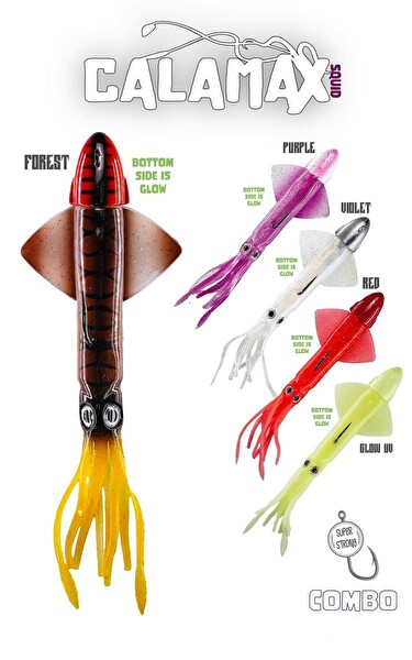 Fujin Calamax Squid Kalamar Silikon Yem Forest-200 Gr