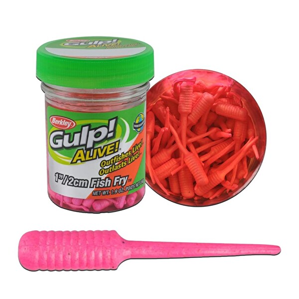 Berkley Gulp Alive Fish Fry LRF Silikon Yem PİNK-2 CM