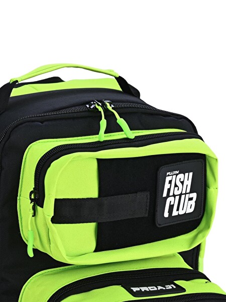 Fujin ProAji Back Pack Black Lime Balıkçı Sırt Çantası