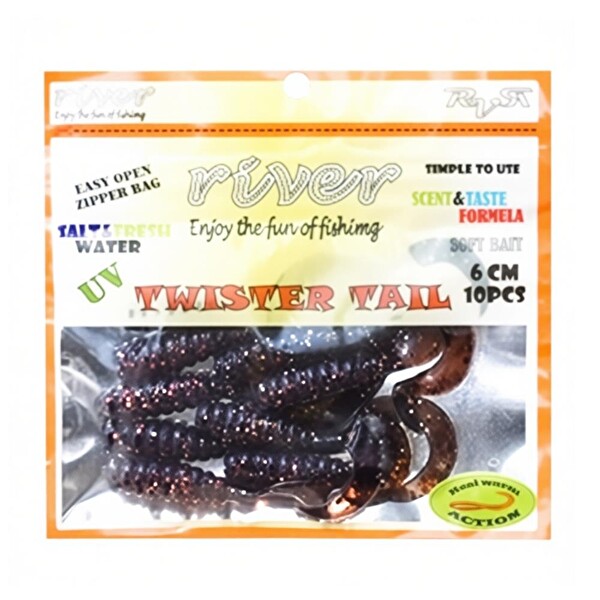 River Twister Tail Sandworm 6 CM Silikon Yem 12