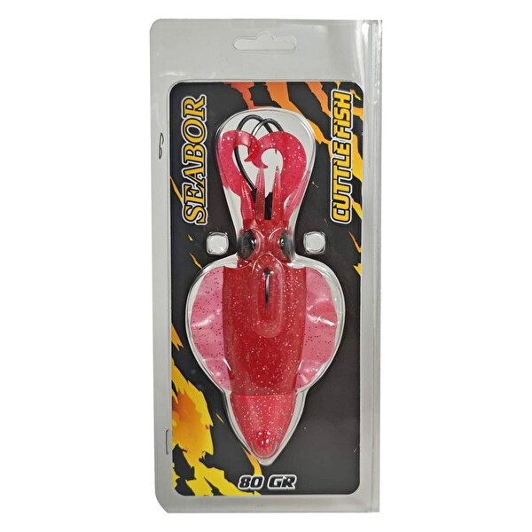 Seabor Cuttle Fish 12 CM 110 GR Red Kalamar Silikon Yem