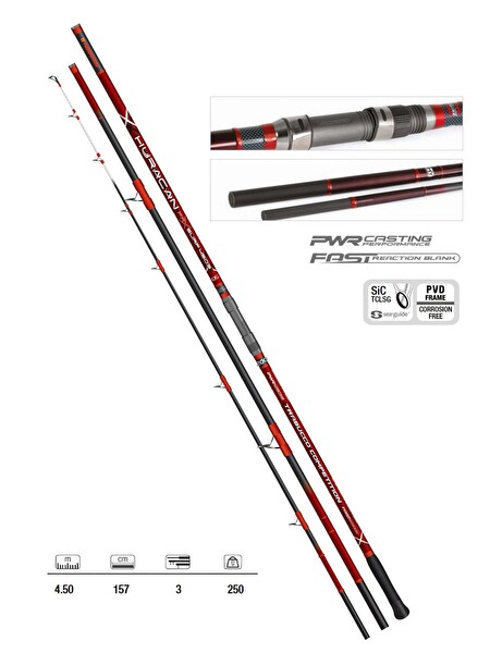 Trabucco Huracan FRX Surf 450 CM 250 GR Surf Olta Kamışı