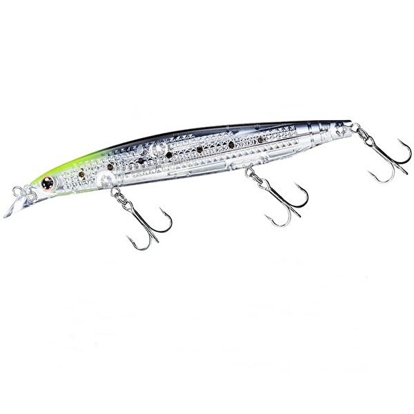 Daiwa ShoreLine Shiner Z Vertice R Laser Impact 98F 9.8 CM 16.2 GR Maket Yem Chart Head Iwashi