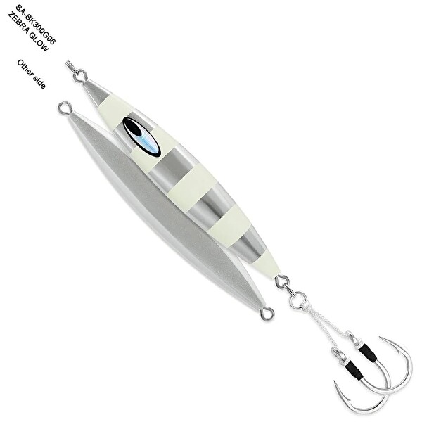 Daiwa Saltiga SK Jig Yem Zebra Glow - 250 GR