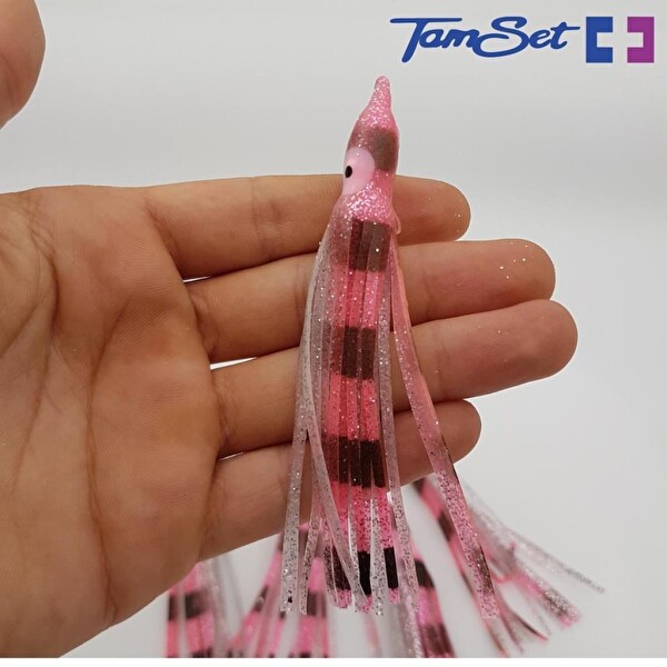 Tamset Octobus Silikon Ahtapot Sahtesi Suni Yem 12 CM 5 G 5 Adet