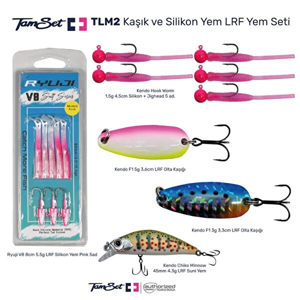 Tamset LRF Avları İçin Silikon Yem ve Kaşık Seti TLM2
