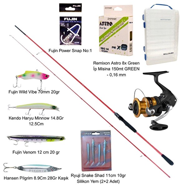 Shimano Fx 4000 Ryuji Red Fox 240CM 5-55 GR Spin Olta Seti