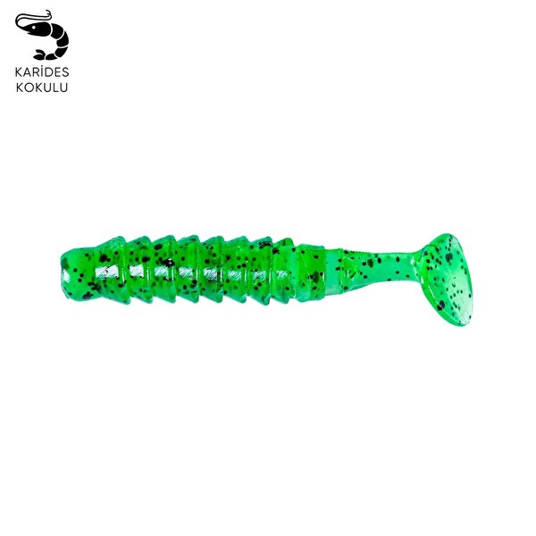 Argeus Karides Kokulu Fishack Silikon Kurt Balık Yemi 1.5G 45MM Yeşil - 10 Adet