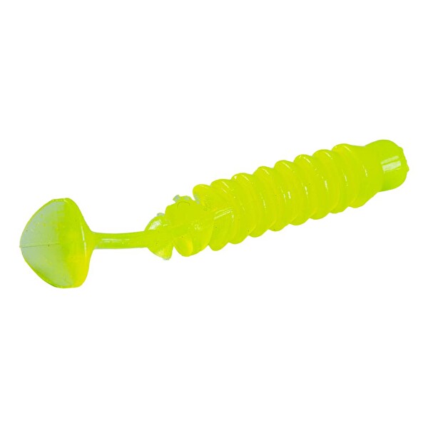 Argeus UV Silikon 1.5G - 45MM Fishack Karides Kokulu Silikon Kurt Balık Yemi 10 Adet Fluo Green