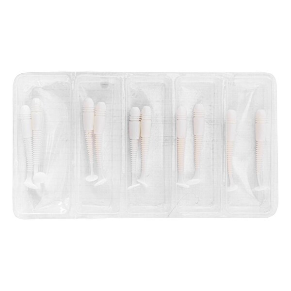 Argeus Karides Kokulu Fishack Wormix 1.1G 55MM Silikon Kurt Yem UV-Beyaz - 1 Adet