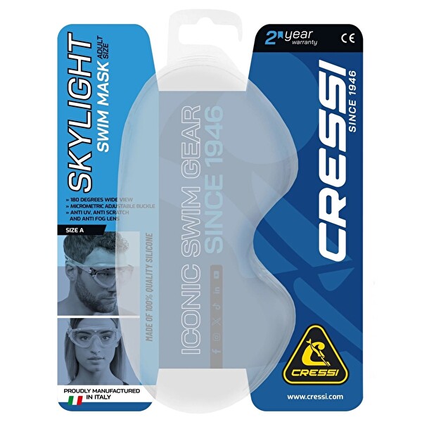 Cressi Skylight Deniz Gözlüğü White-Blue