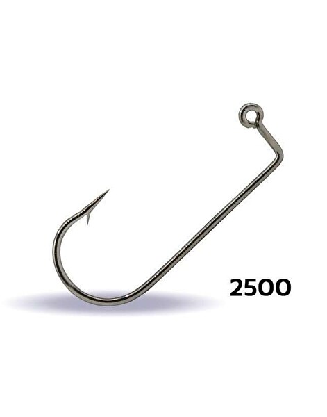 Youvella 2500 Jig Head İğnesi Delikli Uzun 100'lü Kutu Nikel - NO-4-0