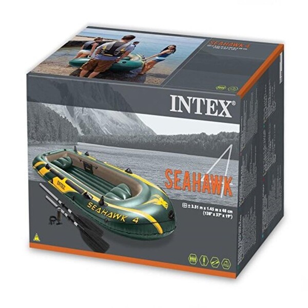 Intex Seahawk 4 351x145x48 CM Şişme Bot Seti