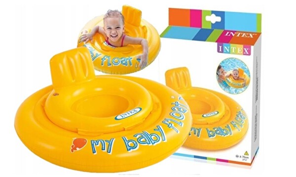 Intex 70 CM Sarı Bebe Flatörü 6-12 Ay