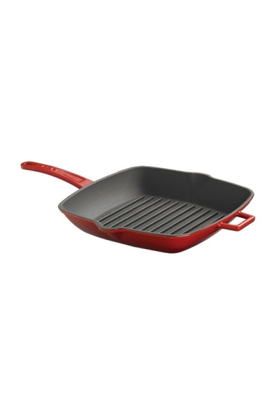 Lava 26x26 CM Metal Saplı Kırmızı Döküm Demir Izgara Tava LV P GT 2626 K0 R