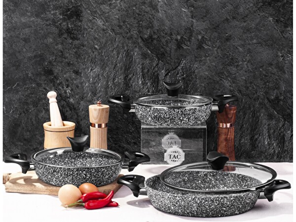 Taç Ultra Granit 3'lü Omlet Seti TAC-3411
