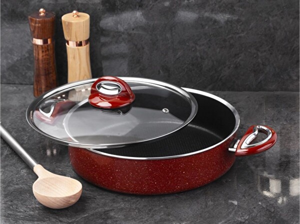 Taç Titan 30 CM Granit Basık Tencere TT-1118