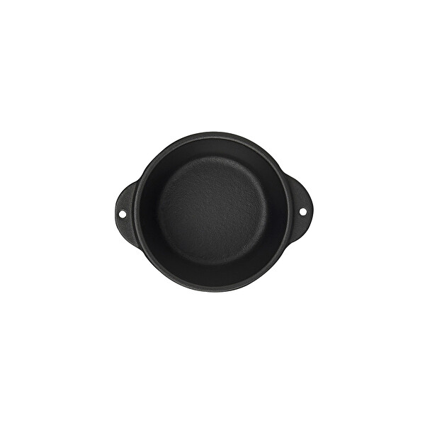 Lava Döküm 8 CM Siyah Yuvarlak Sufle Sos Kabı LV ECO SK 8 T14
