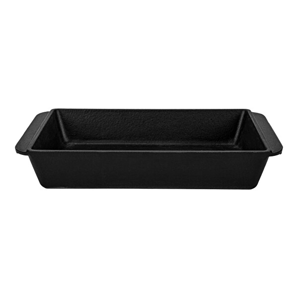 Lava Döküm Demir Yekpare Çift Kulplu 21x33 CM Siyah Dikdörtgen Rosto ve Fırın Tepsisi LV P TP 2133 K0