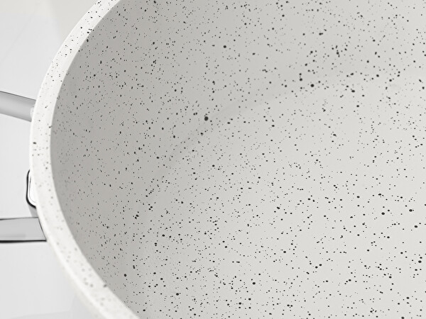 Taç Gravita Döküm 20 CM Beyaz Derin Tencere TAC-3425