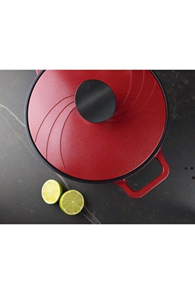 Primanova Bordain 24 CM Alüminyum Derin Kırmızı Tencere D-BOR24CR