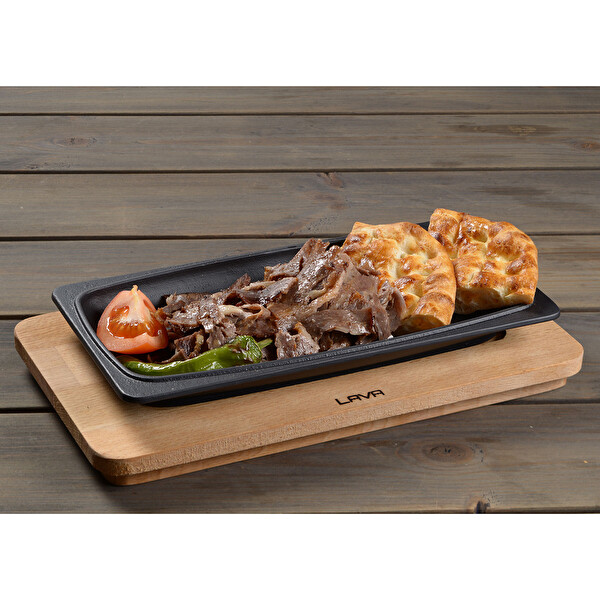Lava Döküm 30x15 CM Dikdörtgen Servis Tabağı LV ECO ST 3015
