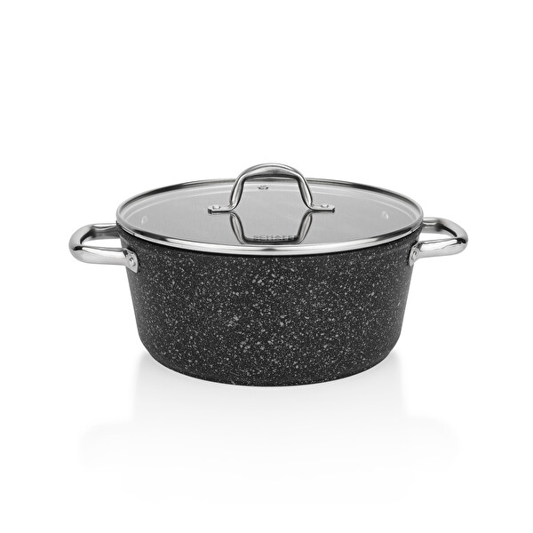 Schafer Dark Millard İndüksiyonlu Siyah 7 Parça Granit Tencere Seti SHF-DRKMLLRD-SIY01