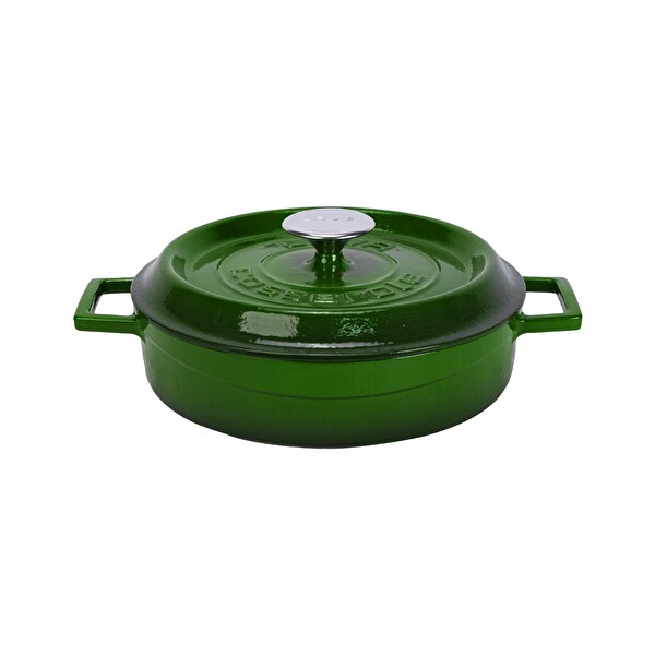 Lava Döküm Beyaz Ahşap Sandık Hediyeli Yeşil Çeyiz Seti LV S ET CYZ G-W