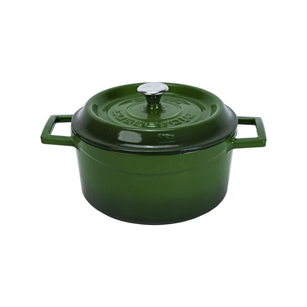 Lava Döküm Beyaz Ahşap Sandık Hediyeli Yeşil Çeyiz Seti LV S ET CYZ G-W