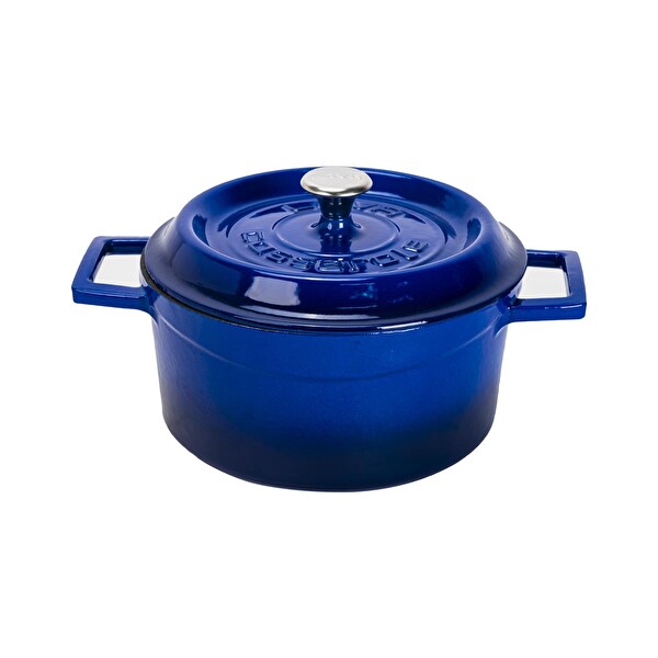 Lava Döküm Beyaz Ahşap Sandık Hediyeli Mavi Çeyiz Seti LV S ET CYZ B-W