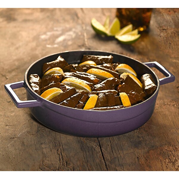 Lava Trendy Serisi 5X Döküm Demir Tencere-Tava Mor Çeyiz Seti LV S ET K39 P