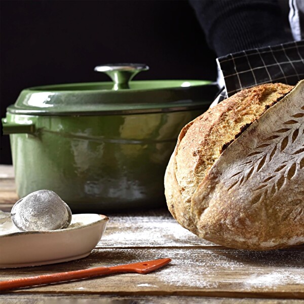 Lava Trendy Serisi 6X Döküm Demir Tencere-Tava Yeşil Çeyiz Seti LV S ET K41 G