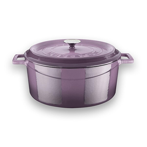 Lava Trendy Serisi 6X Döküm Demir Tencere-Tava Mor Çeyiz Seti LV S ET K41 P