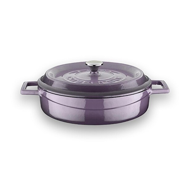 Lava Trendy Serisi 6X Döküm Demir Tencere-Tava Mor Çeyiz Seti LV S ET K41 P