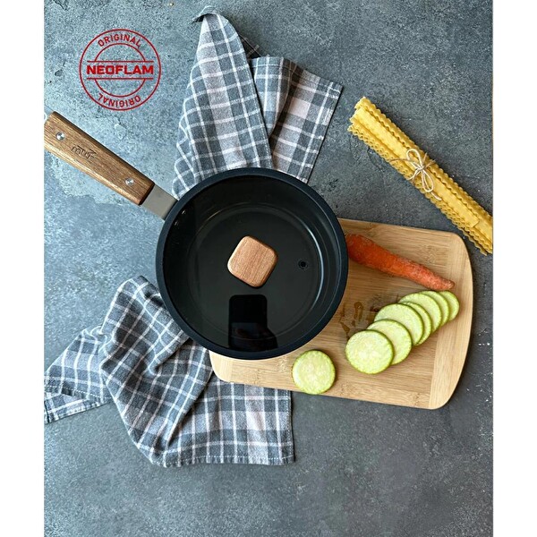 Neoflam Bien Alüminyum Döküm 18 CM Siyah Sos Tenceresi