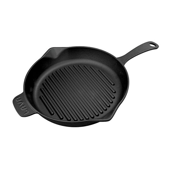 Lava Demir Döküm 28 CM Yuvarlak Saplı Izgara Tavası