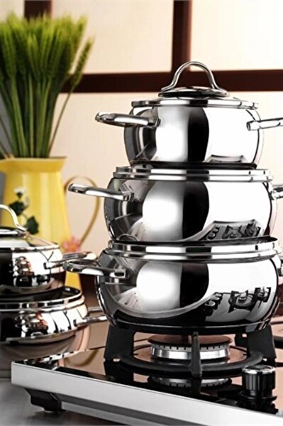 Aryıldız Olimpos 10 Parça Cam Kapaklı Tencere Seti 950200005982100