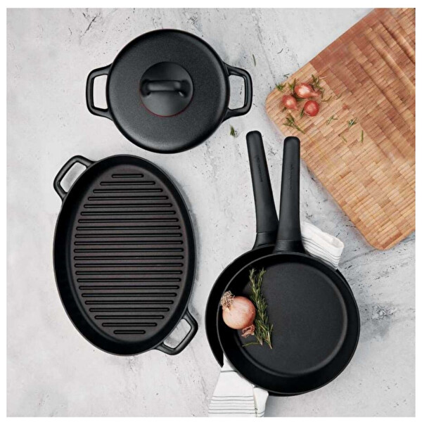 Korkmaz Gusto Plus 24x6.5 CM Kısa Tencere A1354