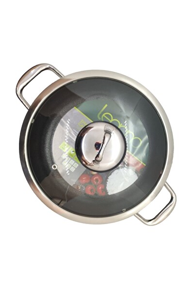 Leggno Master 28 CM Titanium Si̇yah Sığ Tencere MST2828ST28BK