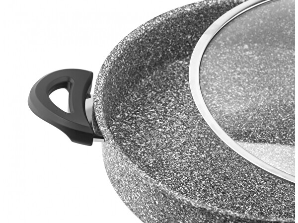 Taç 26 CM Ultra Granit Basık Tencere TAC-3403
