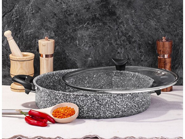Taç Ultra 22 CM Granit Basık Tencere TAC-3464