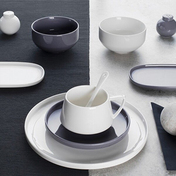 Emsan Parla 6 Kişilik 32 Parça Gri Beyaz Kahvaltı Takımı 600.15.01.2225