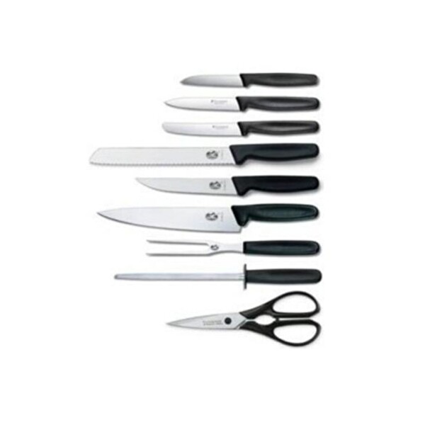 Victorinox Swiss Classic 9 Parça Ahşap Korumalı Blok Bıçak Seti VT 6.7193.9