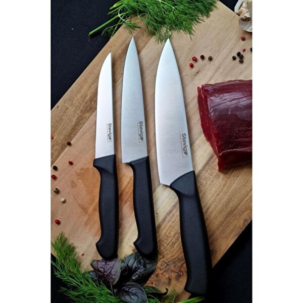 Stevig Cut 4 Chef's Kitchen Şef ve Sebze Bıçağı Seti