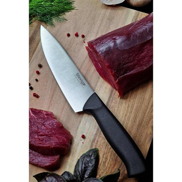 Stevig Solid 17.5 CM Siyah Şef Bıçağı ST-400.001
