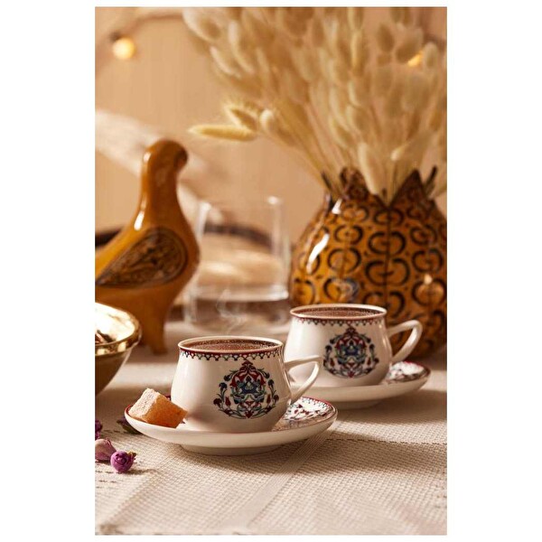 Karaca Nakkaş100 ML 6 Kişilik Kahve Fincanı Takımı