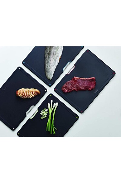 Joseph Joseph Folio Standlı 4'lü Siyah Kesme Tahtası 60171