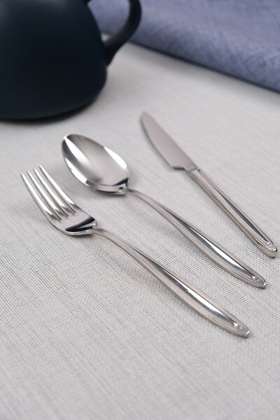 Lugga Sare 6 Kişilik 18 Parça Yemek Çatal Kaşık Bıçak Takımı