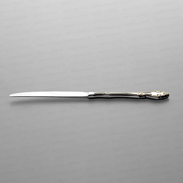 Nehir Adriana Altın Sade 12 Kişilik 84 Parça Kutulu Çatal Kaşık Bıçak Takımı