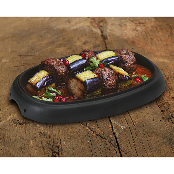 Lava 12x19 CM Döküm Oval Fajita Tabağı LV ECO HP 1219 T13
